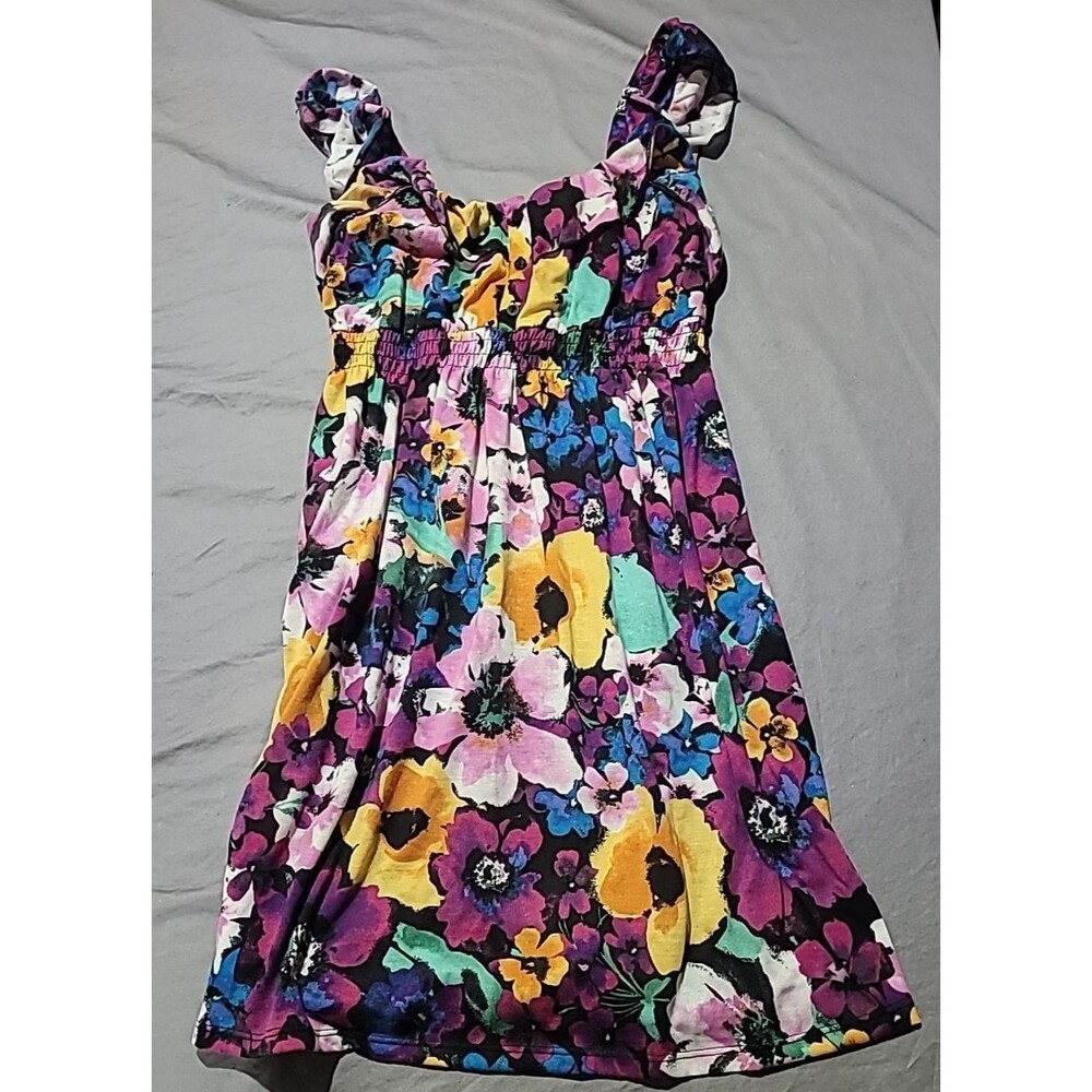 No Boundaries Ladies Floral Print Sleeveless Dress Size M (7-9)